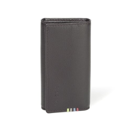 新品未使用 ポールスミス コントラストインサイド レザー キーケース ブラック ポールスミス Paul Smith キーケース （ブラック